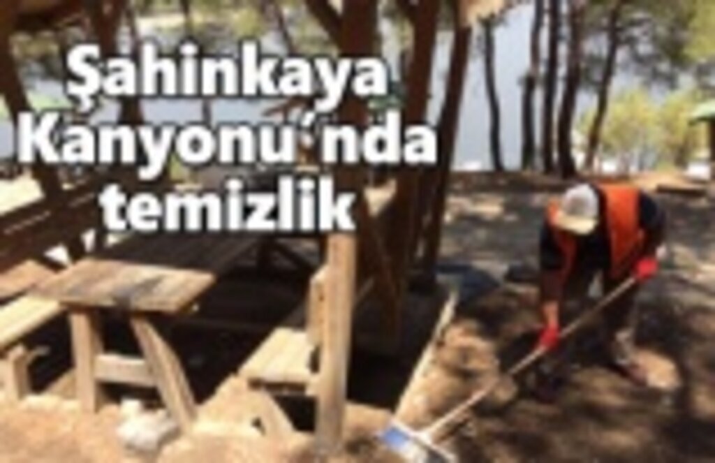 Şahinkaya Kanyonu’nda temizlik