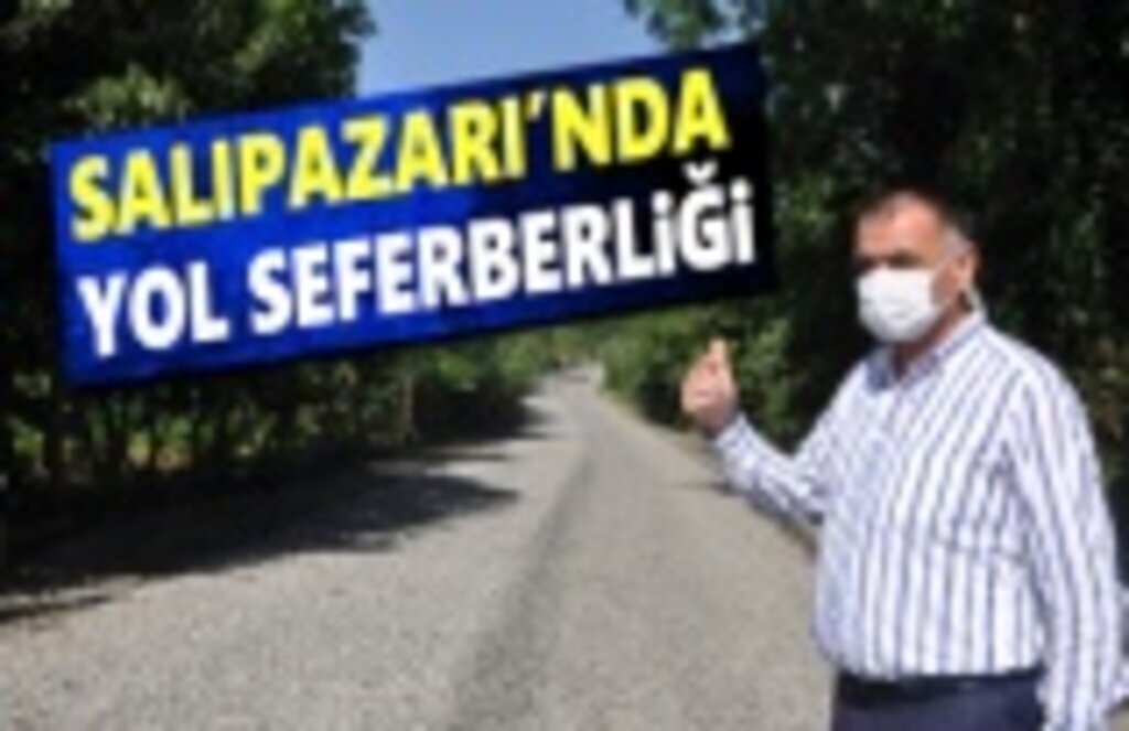Salıpazarı'nda Yol Seferberliği