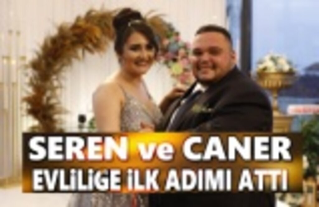 Seren ve Caner mutluluğa ilk adımı atarak nişanladı