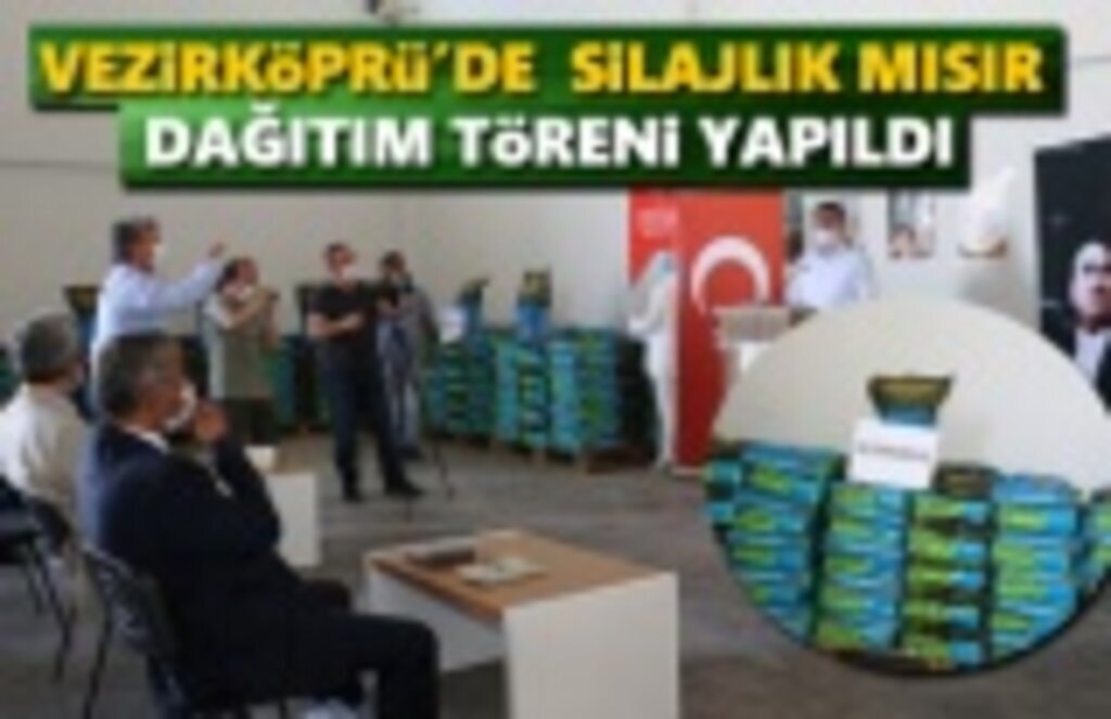 Vezirköprü'de Silajlık Mısır Dağıtım Töreni Yapıldı