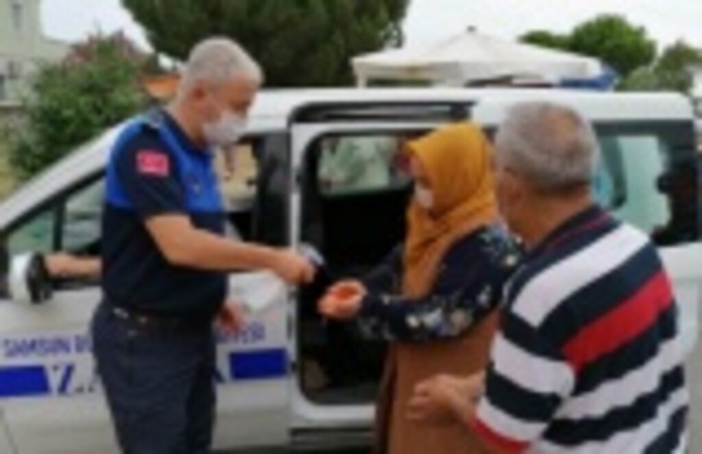 Zabıtadan mezarlıklarda Koronavirüs önlemi