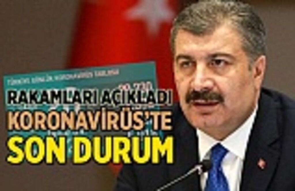 1 Ağustos Koronavirüs tablosu