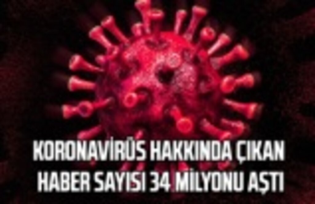 koronavirüs hakkında çıkan haber sayısı 34 milyonu aştı