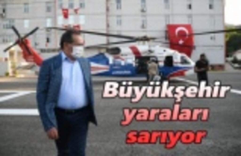 Büyükşehir yaraları sarıyor