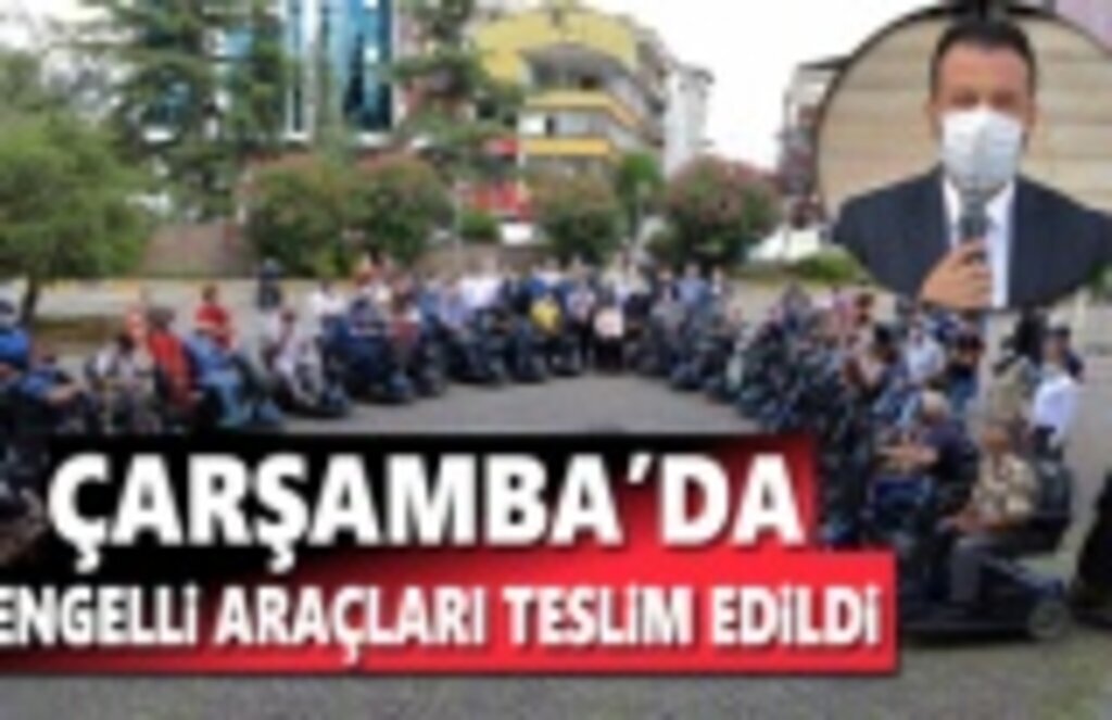 Çarşamba'da 27 Akülü Araç Sahiplerini Teslim Edildi