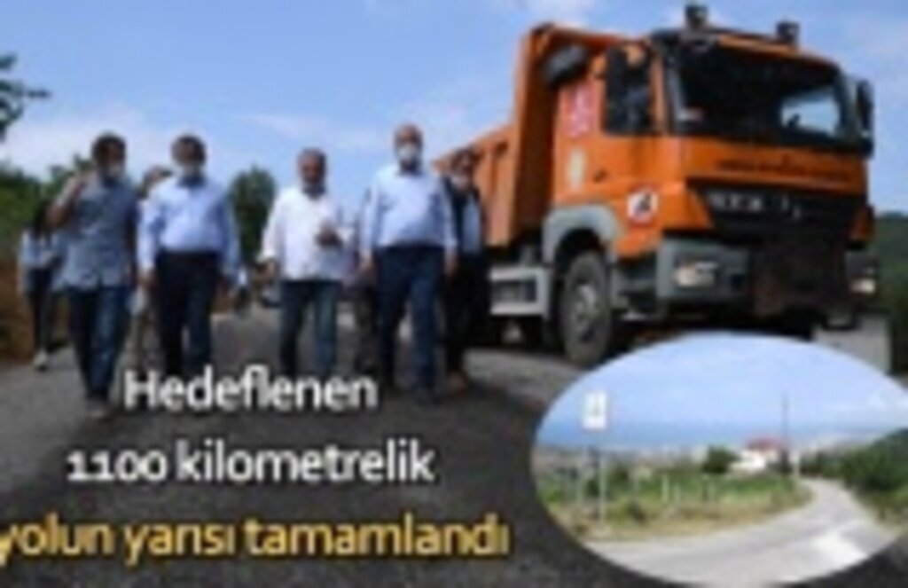 Hedeflenen 1100 kilometrelik yolun yarısı tamamlandı