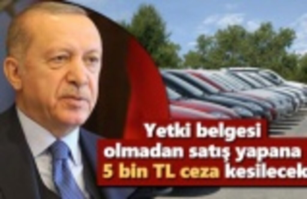 İkinci el araç düzenlemesi Cumhurbaşkanı Erdoğan'a sunuldu