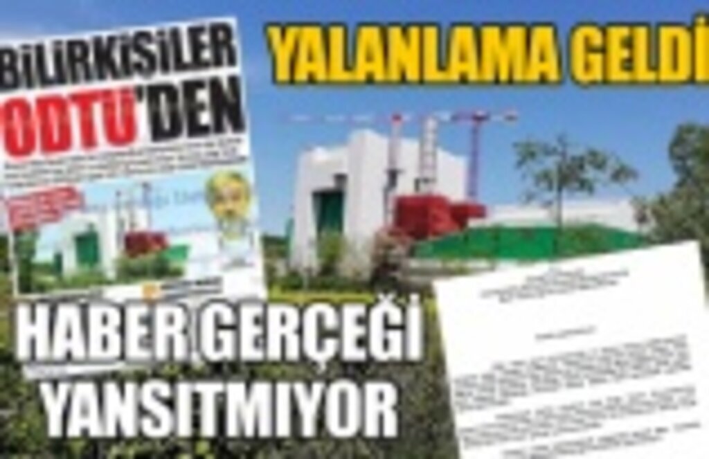 Mimarlar Odası'nın 'ODTÜ'lü bilirkişi' açıklamasına Yalanlama!