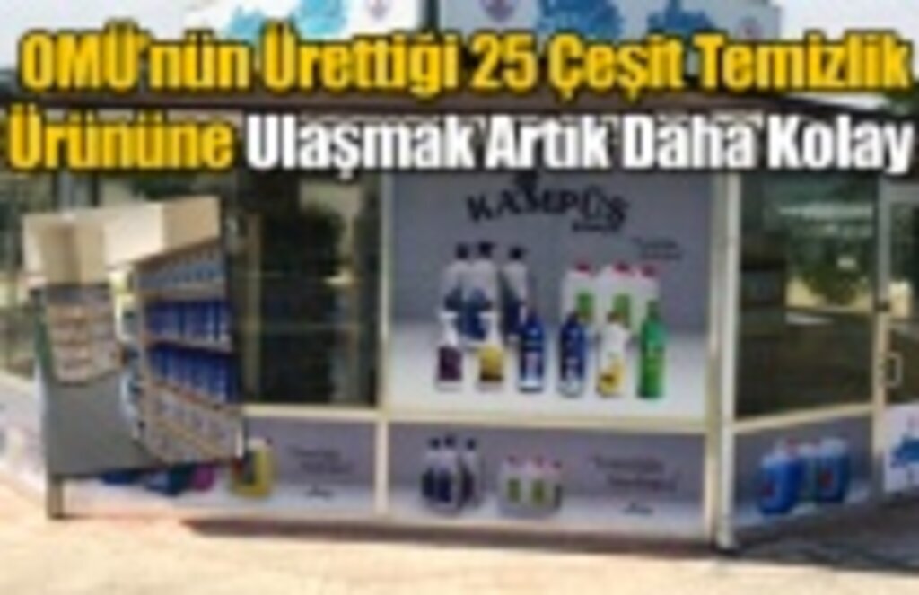 OMÜ Kampüs Kimya Market'te 25 çeşit temizlik ürünü satılıyor