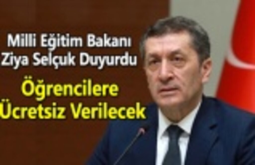Bakan Ziya Selçuk duyurdu, Öğrencilere ücretsiz verilecek