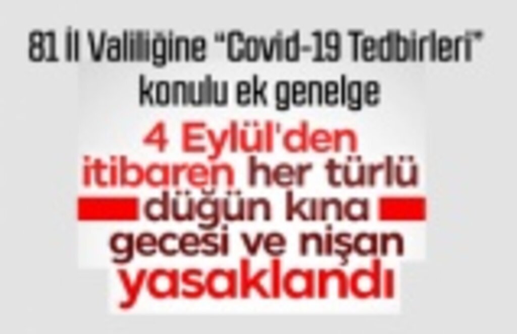 İçişleri Bakanlığı'ndan düğünlerle ilgili karar, hangi tedbirler uygulanacak!