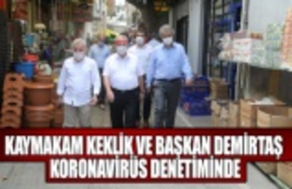 Kaymakam Keklik ve Başkan Demirtaş koronavirüs denetiminde
