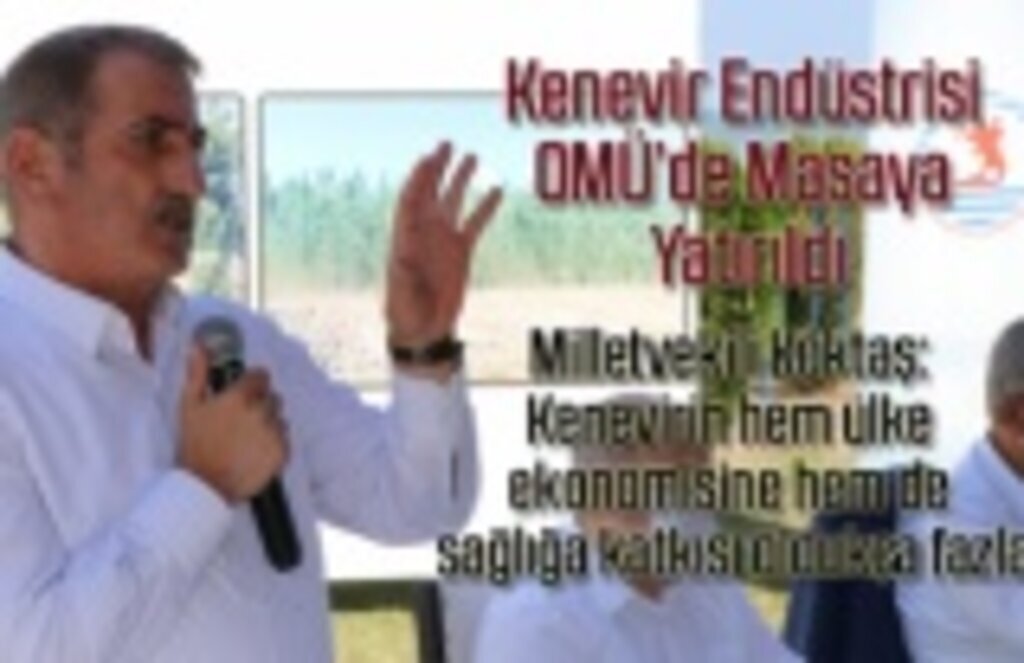 Milletvekili Köktaş: Kenevirin hem ülke ekonomisine hem de sağlığa katkısı oldukça fazla