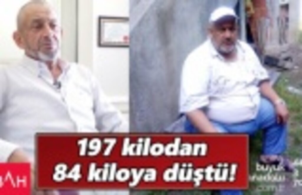197 kilodan 84 kiloya düştü!
