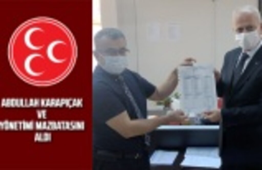 Abdullah Karapıçak mazbatasını aldı