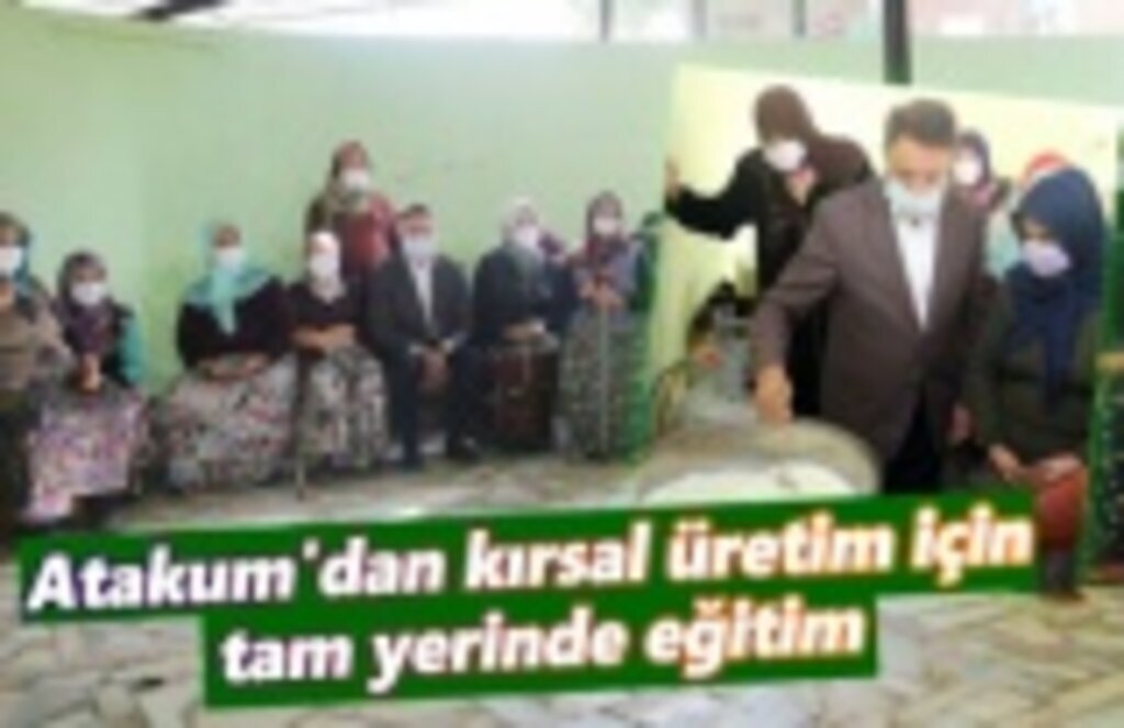 Atakum'dan kırsal üretim için tam yerinde eğitim