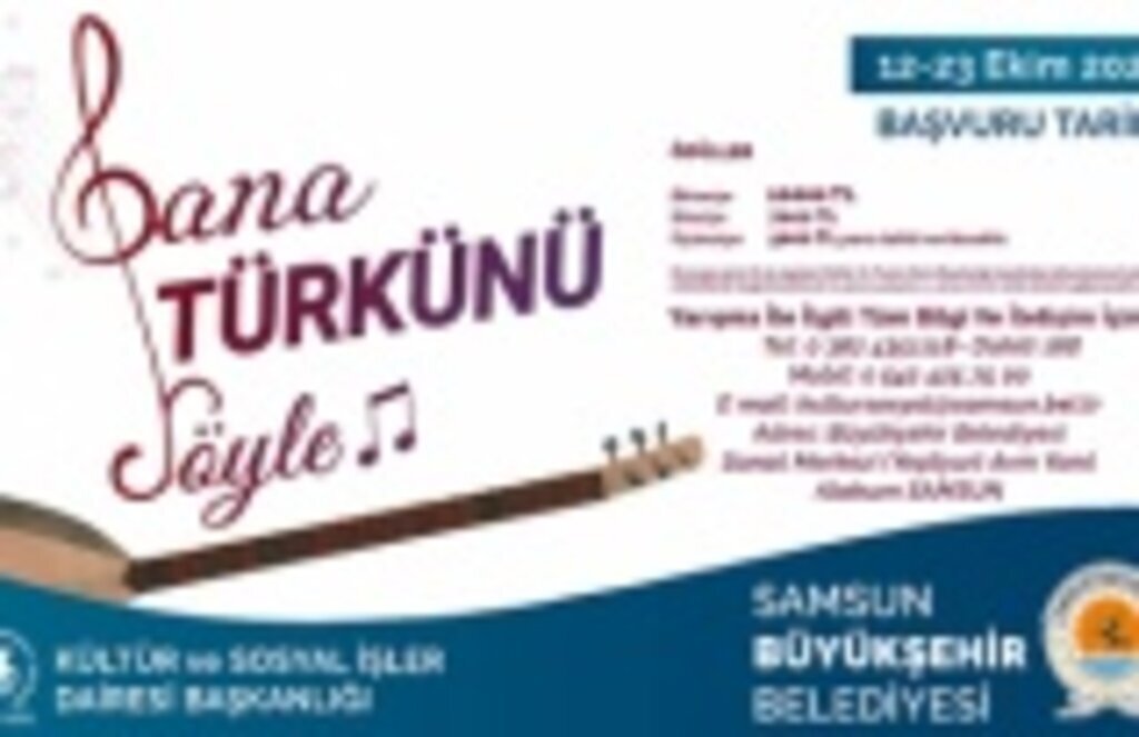 Bana Türkünü Söyle yarışması başvuruları başlıyor