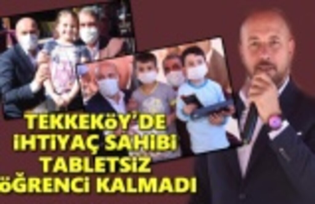 Başkan Togar sözünü tuttu ve Tekkeköy’de tabletsiz öğrenci bırakmadı