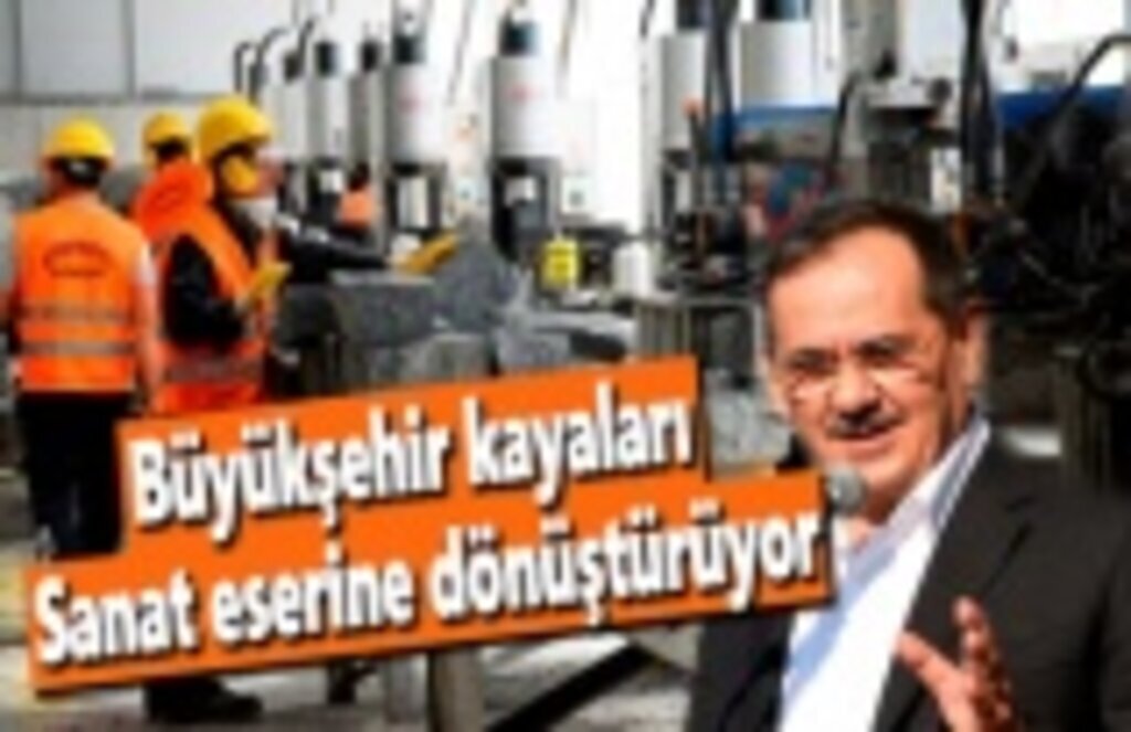 Büyükşehir, kayaları sanat eserine dönüştürüyor