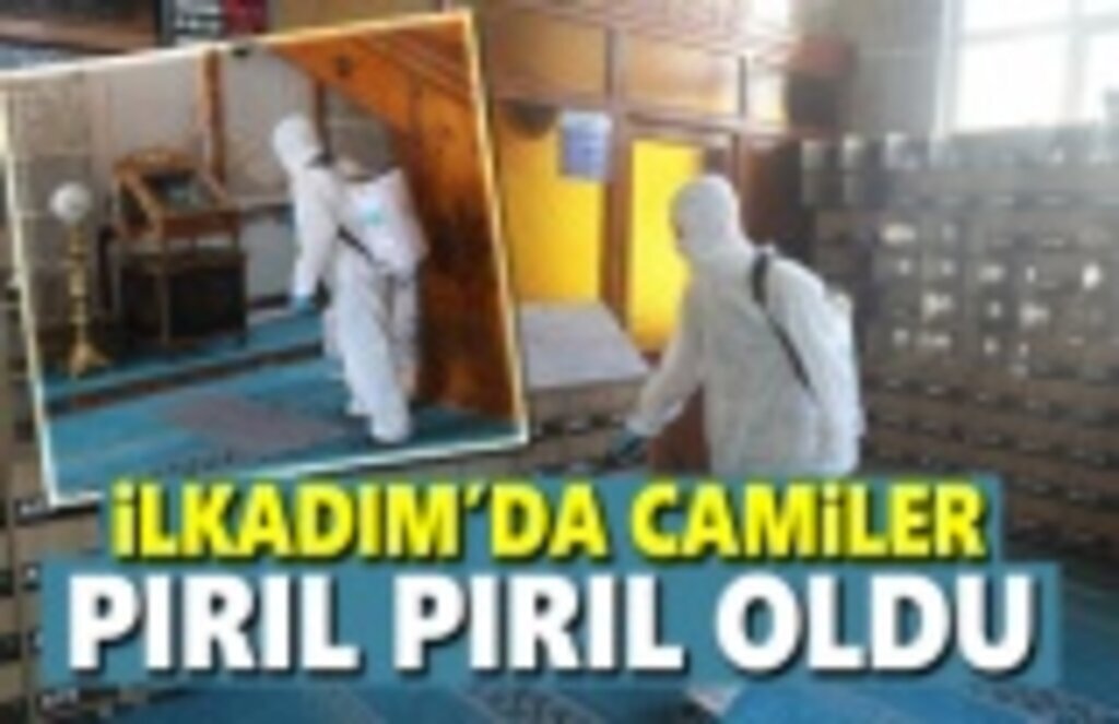 İlkadım'da Camiler yıkandı, dezenfekte edildi