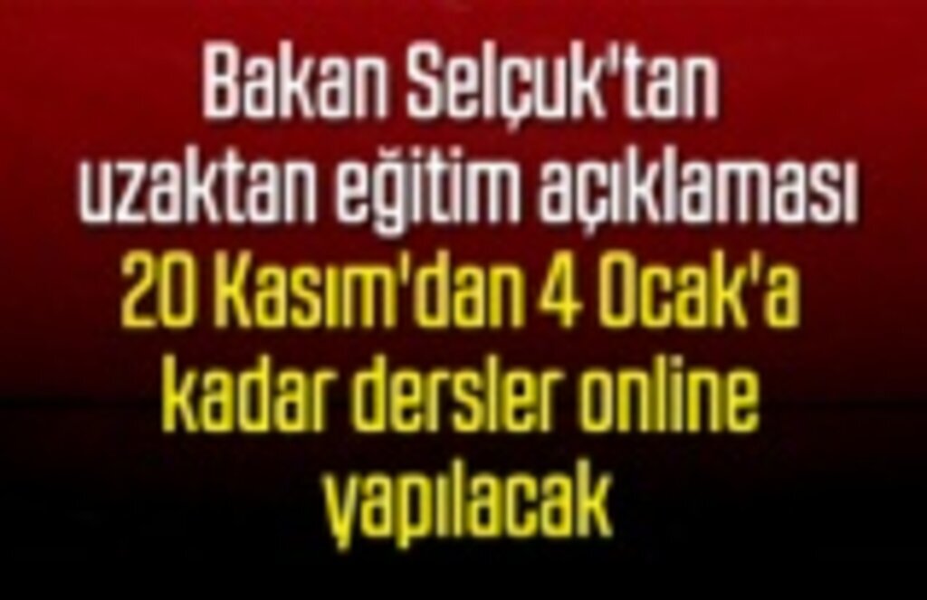 31 Aralık'a kadar yüz yüze ya da online sınav yapılmayacak, işte ayrıntılar!