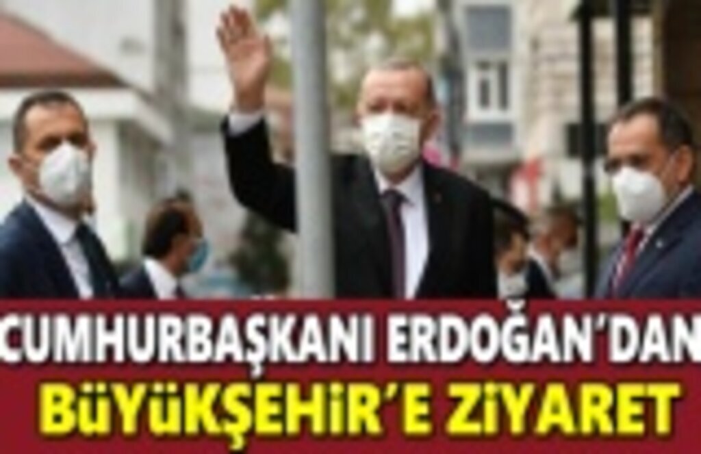 Cumhurbaşkanı Erdoğan, Samsun Büyükşehir'i ziyaret etti