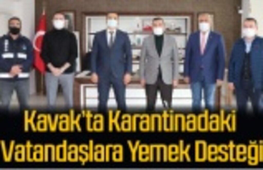 Kavak’ta Karantinadaki Vatandaşlara Yemek Desteği