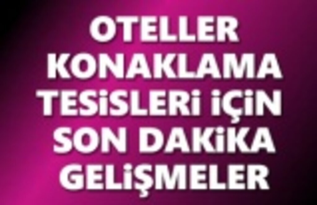 Oteller müşterilerine yemek hizmeti verebilecek