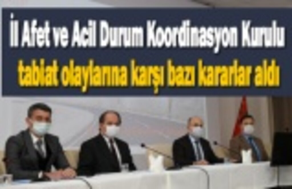 Samsun'da tabiat olaylarına karşı bazı kararlar aldı - Samsun Haber