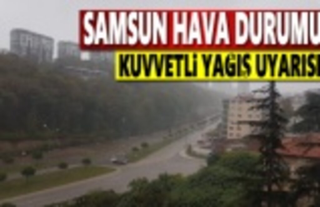 Samsun için Kuvvetli yağış uyarısı, Samsun Hava durumu