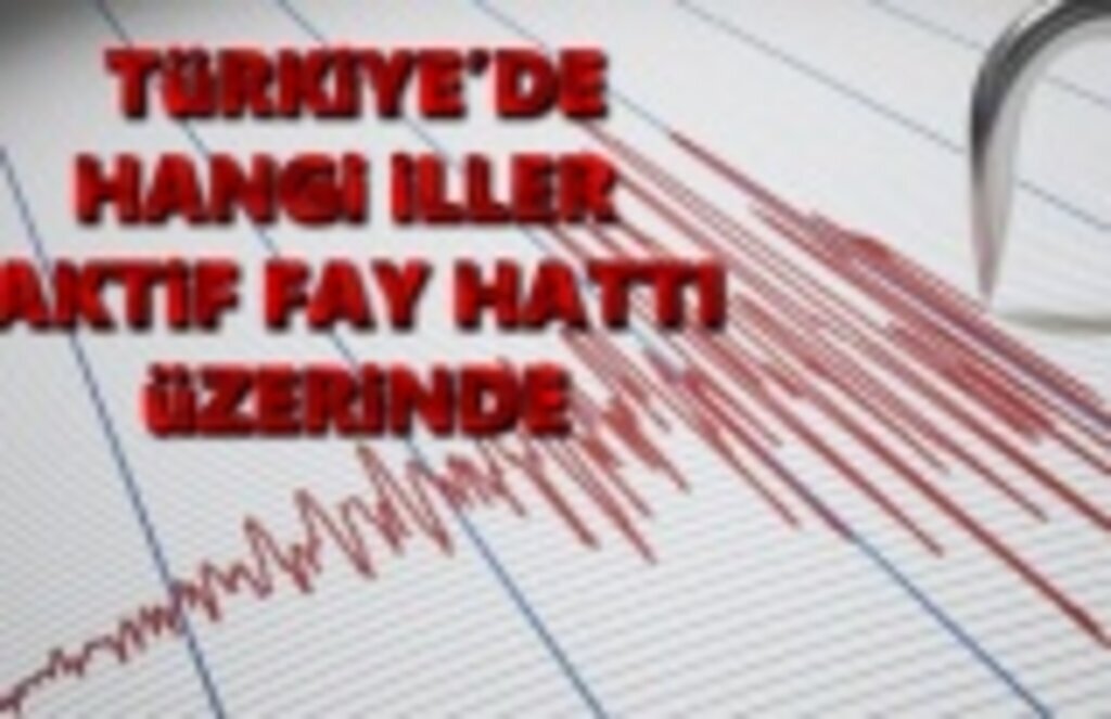 Türkiye'de Aktif fay hatları üzerinde hangi iller var?