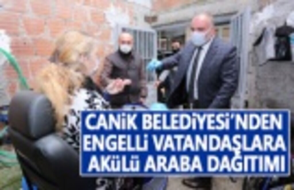 Canik Belediyesi Engelli Vatandaşlara Akülü araba dağıttı