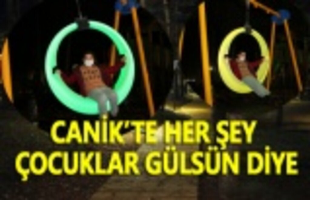 Canik Meşe Tesisleri'ne ışıklı salıncak