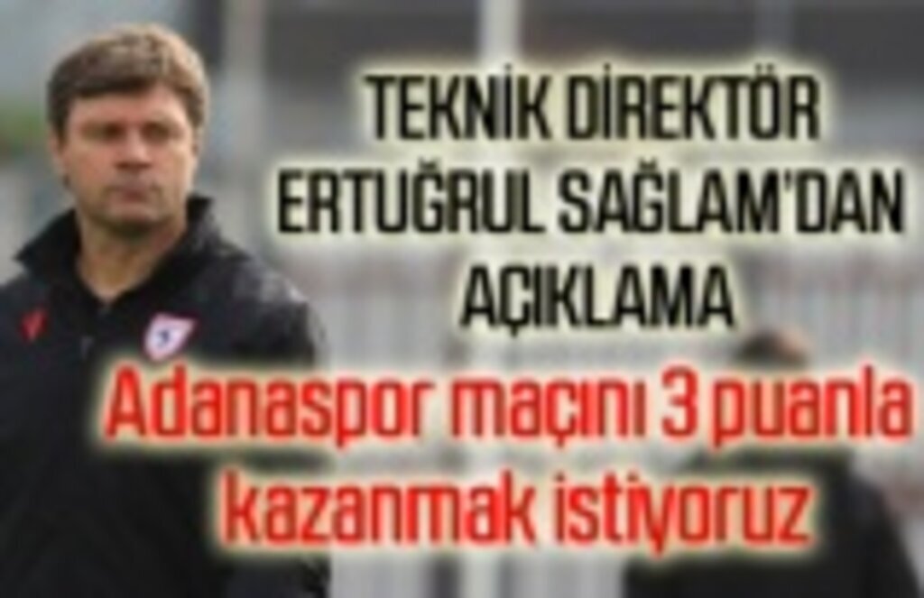 Ertuğrul Sağlam: Puan kaybına tahammülümüz yok