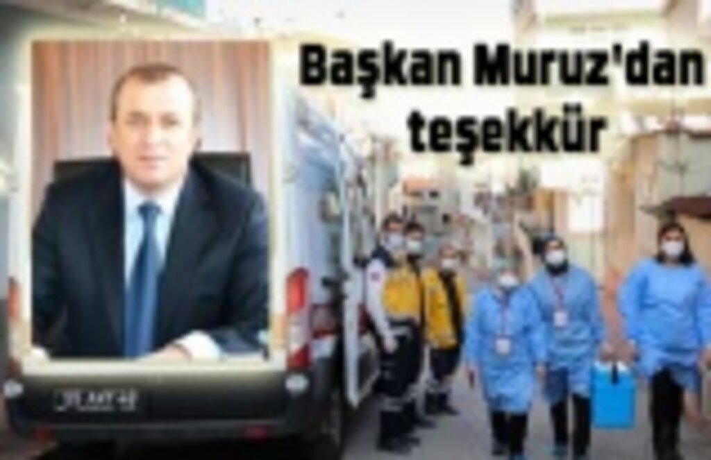 Başkan Muruz'dan teşekkür