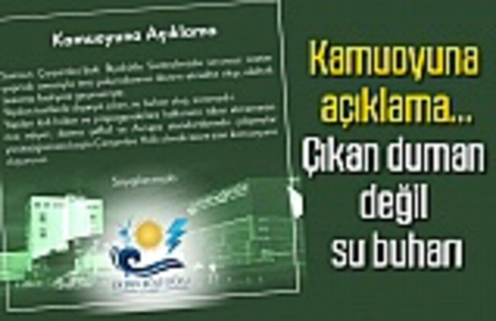 Çarşamba Biyokütle Santrali'nden çıkan dumanın su buharı olduğu açıklandı