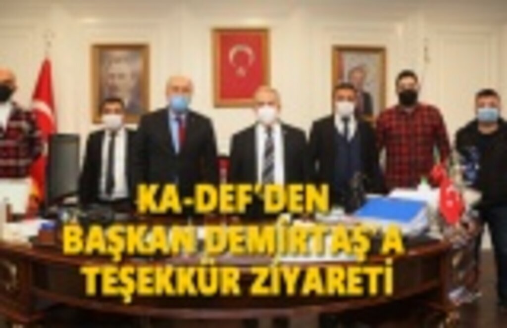 KA-DEF'ten Başkan Demirtaş'a teşekkür ziyareti