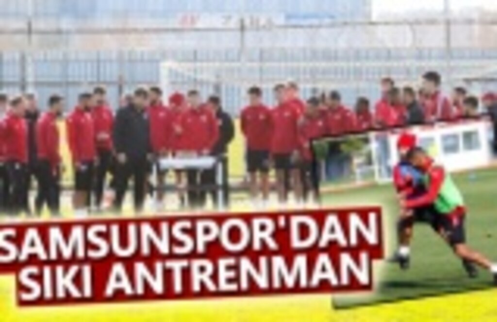 Samsunspor'dan sıkı Antrenman
