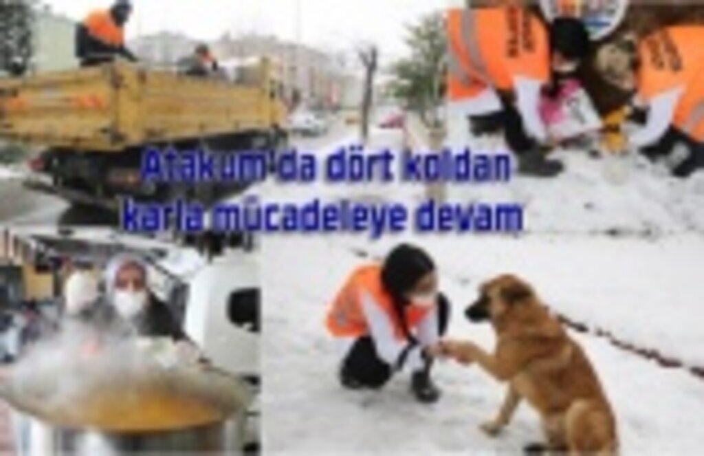 Atakum Belediyesi kar mücadelesini sürdürüyor
