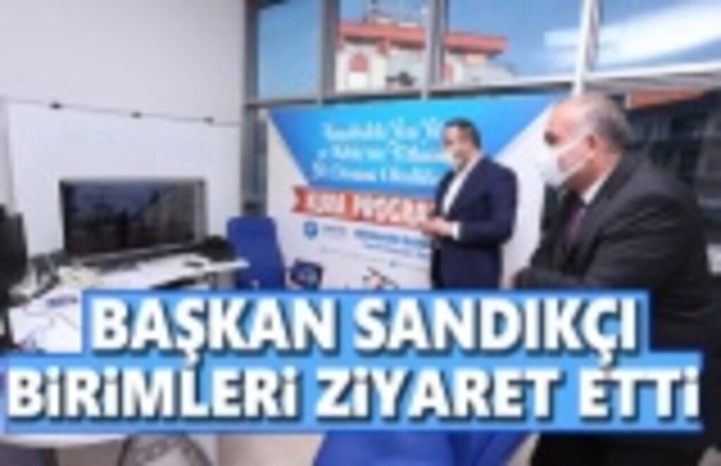 Başkan Sandıkçı, çalışanlarımızla, ilçe halkımızla kocaman bir aileyiz
