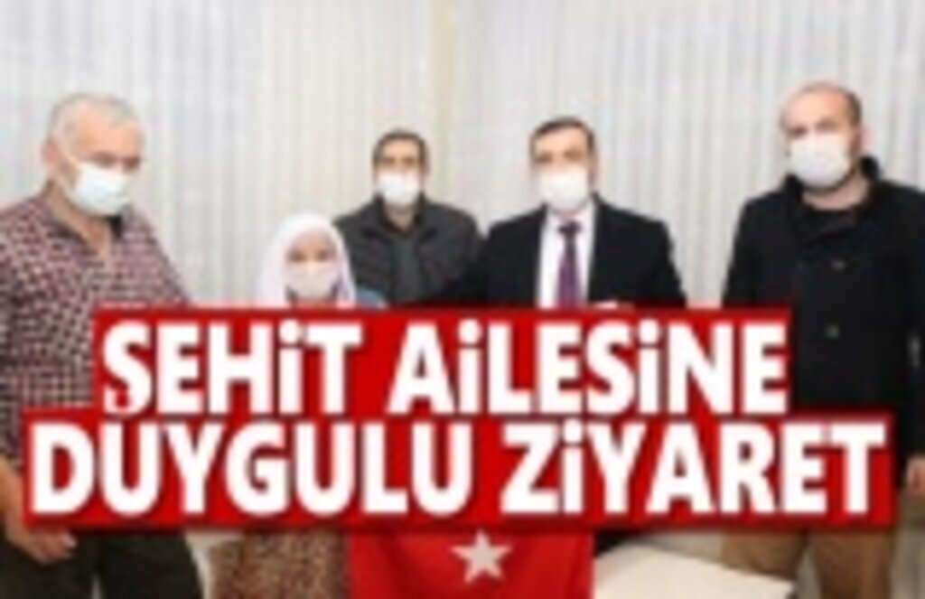 Başkan Sarıcaoğlu'ndan Şehit Ailesine Duygulu Ziyaret
