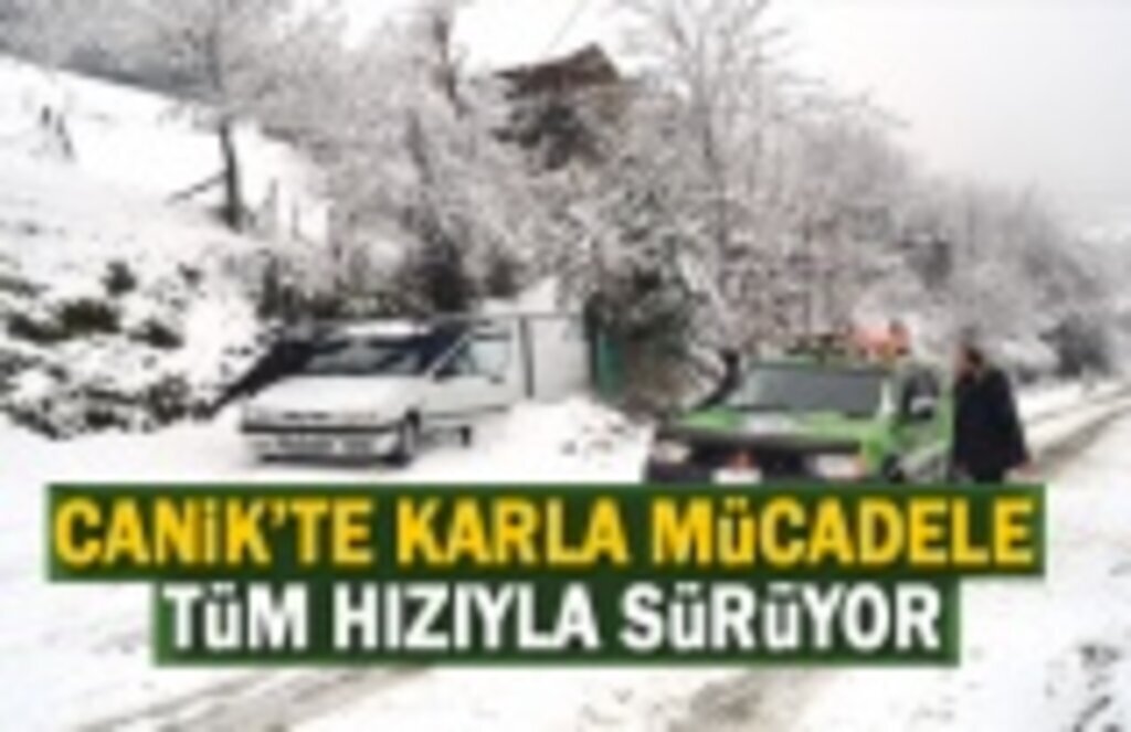 Canik'te Karla Mücadele devam ediyor