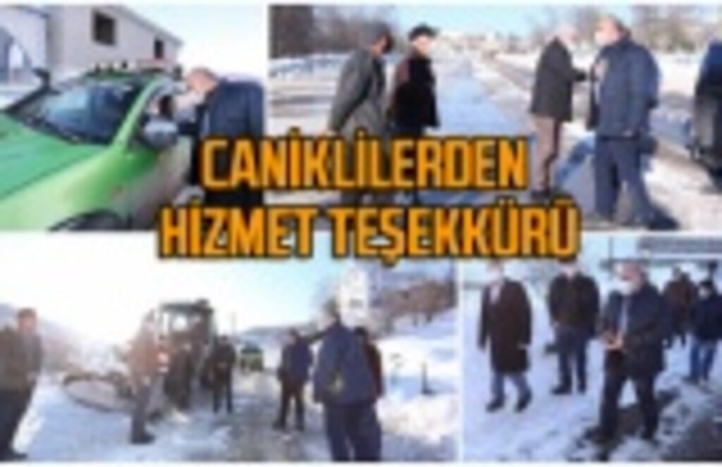 Caniklilerden Başkan Sandıkçı'ya hizmet teşekkürü