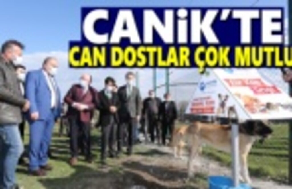 Canik’te can dostlar mutlu