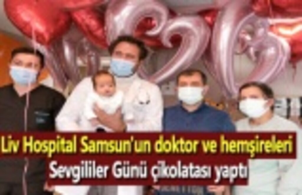 Liv Hospital Samsun'un doktor ve hemşireleri Sevgililer Günü çikolatası yaptı