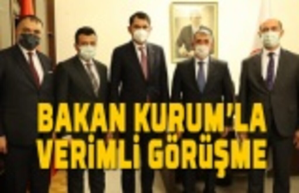 Milletvekili Köktaş ve İlçe Belediye Başkanları Bakan Kurum ile görüştü