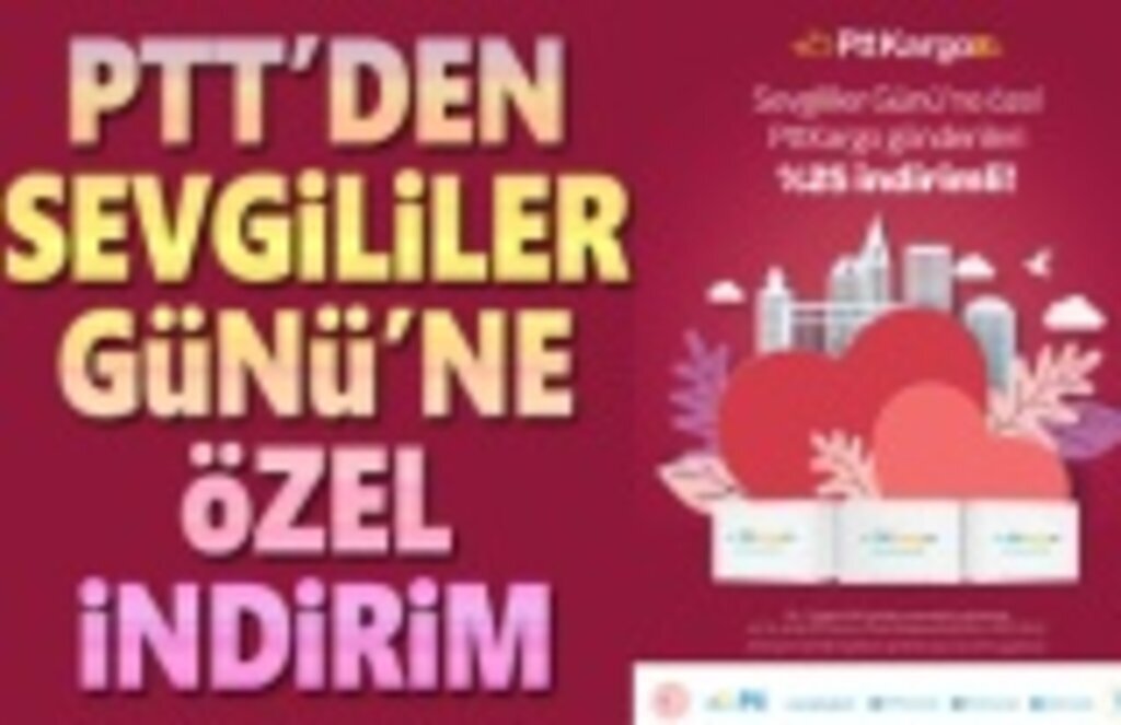 PTT'den Sevgililer Gününe Özel İndirim