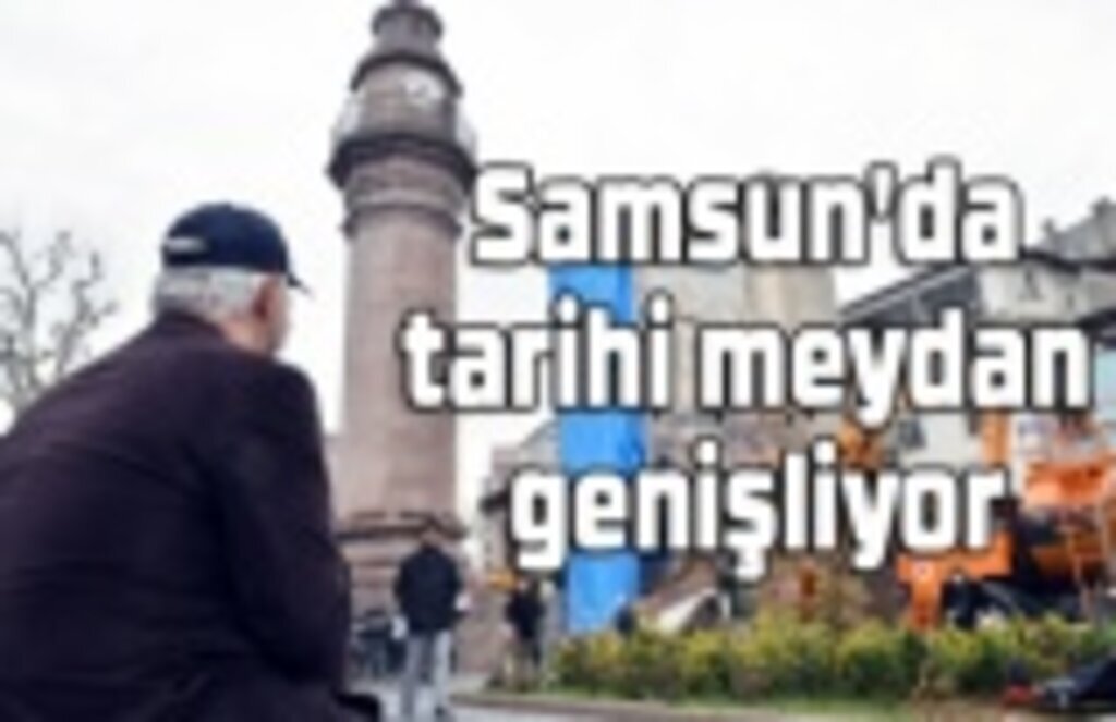 Saathane Meydanı'nda genişletme çalışmaları sürüyor