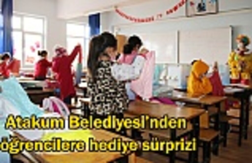 Atakum Belediyesi’nden öğrencilere hediye sürprizi