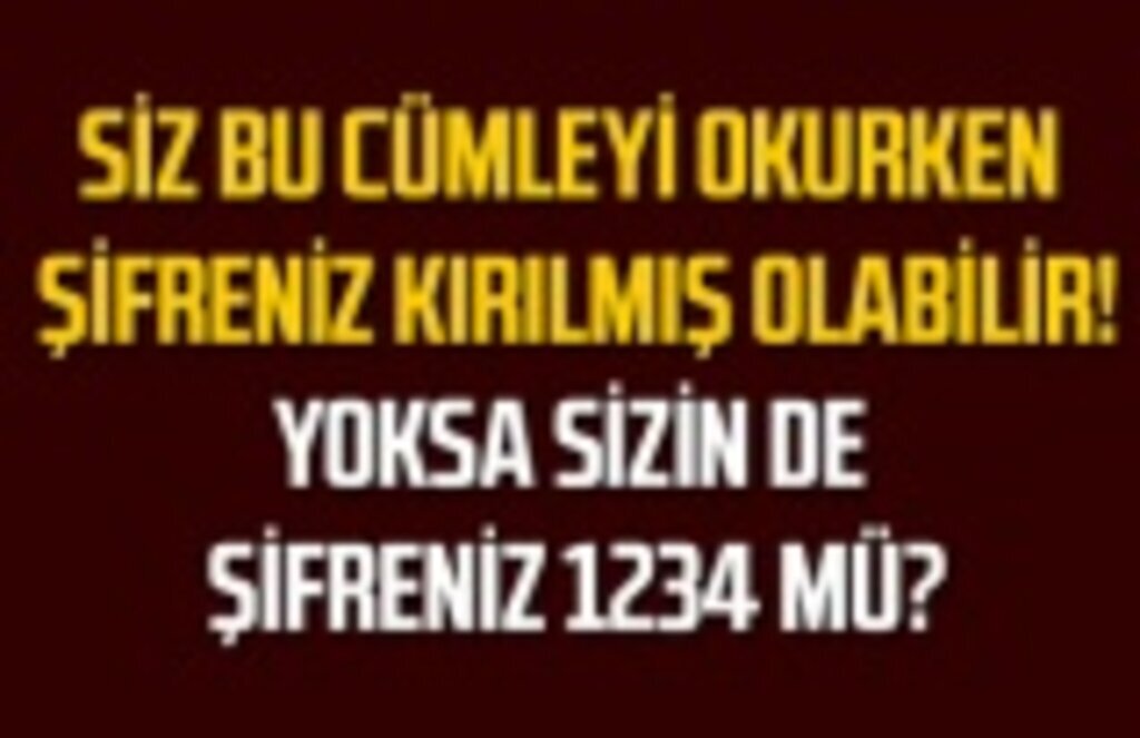 Basit Bir Şifre Kaç Saniyede Kırılabilir? Şifrem kırılabilir mi?